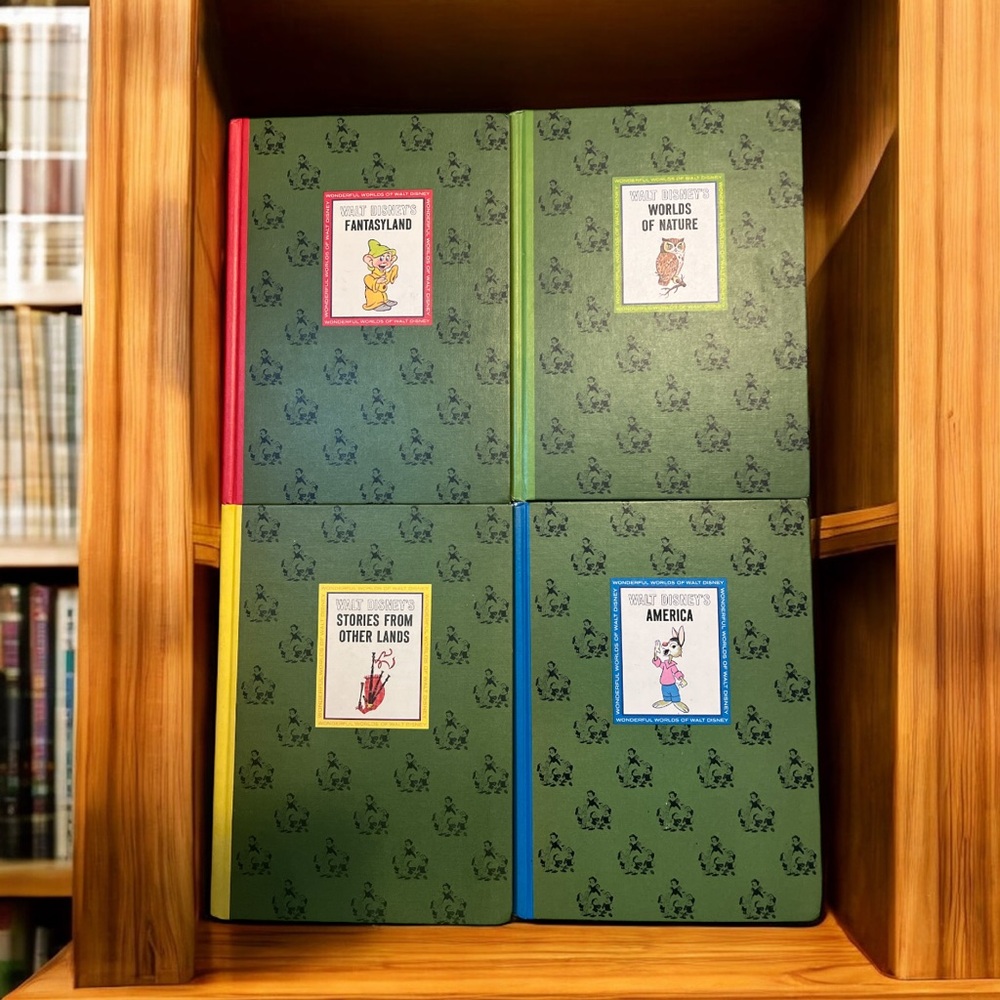 Vintage Walt Disney Golden Press Hardcover Books Set of‎ 4 Illustrated